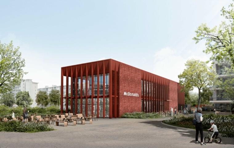 Toekomstbeeld nieuwe McDonalds Keerdok