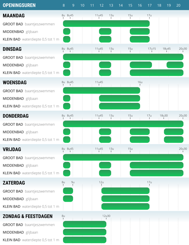 Openingsuren zwembad geerdegemvaart