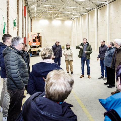 ©Sofie Nuytten. Tijdens een infomoment kregen buurtbewoners al een eerste rondleiding